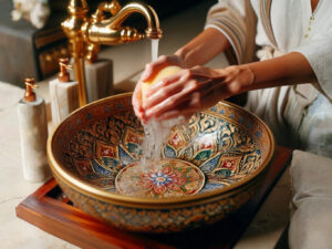 A person using a Thai Basin - Sabai Home