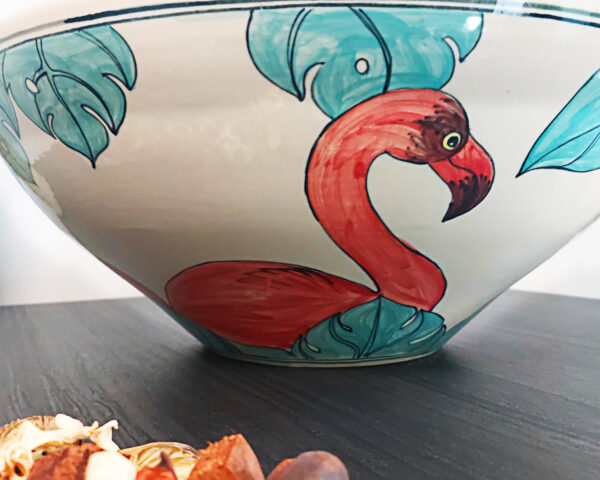 Side view of Flamingo Dance sink, emphasizing its sleek shape.